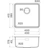 Комплект OMOIKIRI OMI 43-U/I ULTRA-IN + Смеситель OMOIKIRI NAGANO-BN 7411.4011