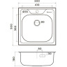 Комплект OMOIKIRI SARU 50-IN + Смеситель OMOIKIRI TONAMI-BN 7395.4018