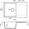 Мойка OMOIKIRI DAISEN 78T-ES Tetogranit/эспрессо 4997215