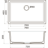 Мойка OMOIKIRI OKINOSHIMA 76-U/I-OL Natceramic/olive 4997147