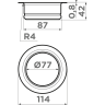 Сменная горловина для измельчителя OMOIKIRI NAGARE SLIM NA-02-GM 4956687